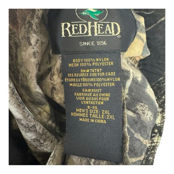 Red Head Lightweight Camo  Hunting Convertible Short Zipper Pants Size 2XL - Picture 5 of 7